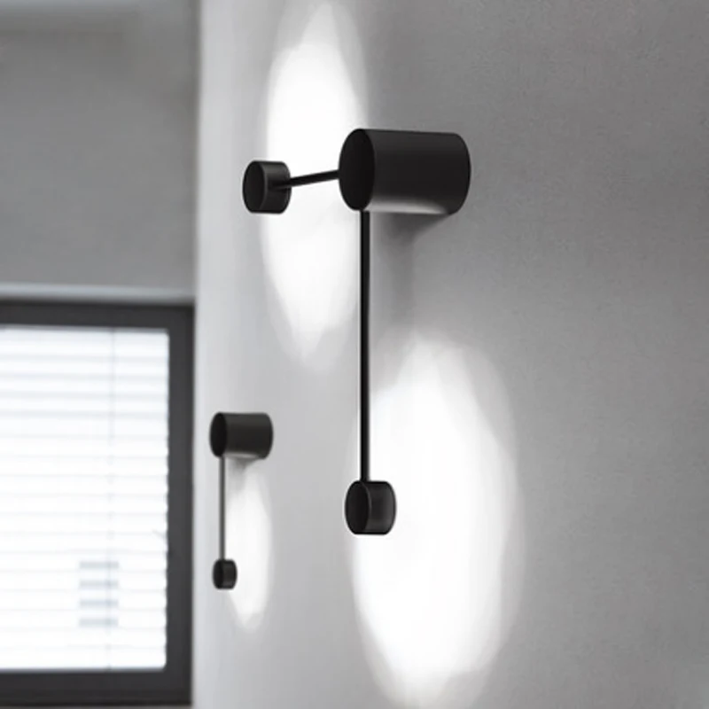 

Modern Minimalist Black Painted Interior Wall Lamp Nordic DIY Combination Bedroom Corridor Living room Decor LED Sconce Lighting