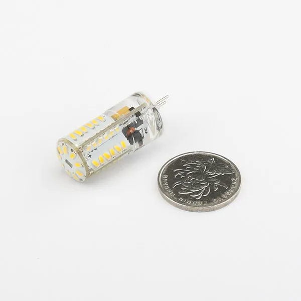 57 светодиодов 3014 SMD G4 Светодиодная Лампочка 4 Вт 12 В постоянного тока/12
