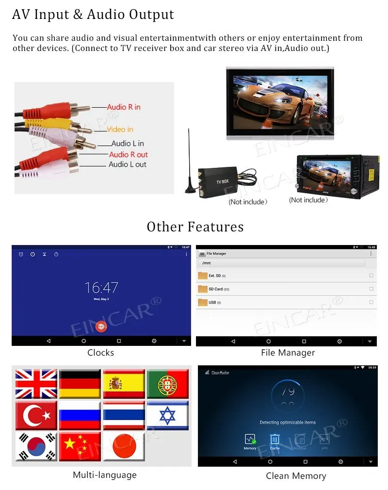 Wireless Headphone+Android Player 10.1&quotHeadrest pillow Video Wide View LCD Monitor Support HDMI FM IR USB SD TV WIFI Mirror Link |