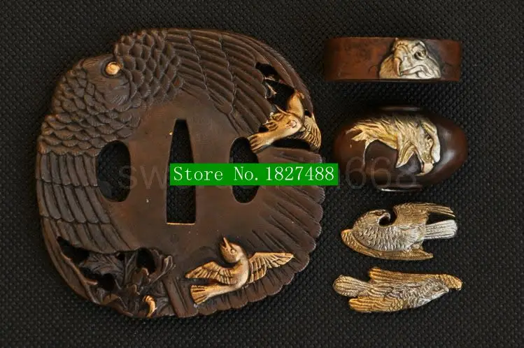 Японский самурайский меч Цуба для Катанов дизайн орла защитный фитинг латунь с