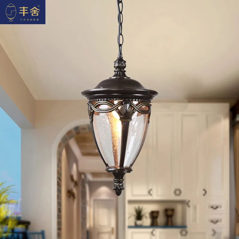 European style outdoor waterproof lamp garden Les Loges Du Park Hotel hotel corridor | Дом и сад