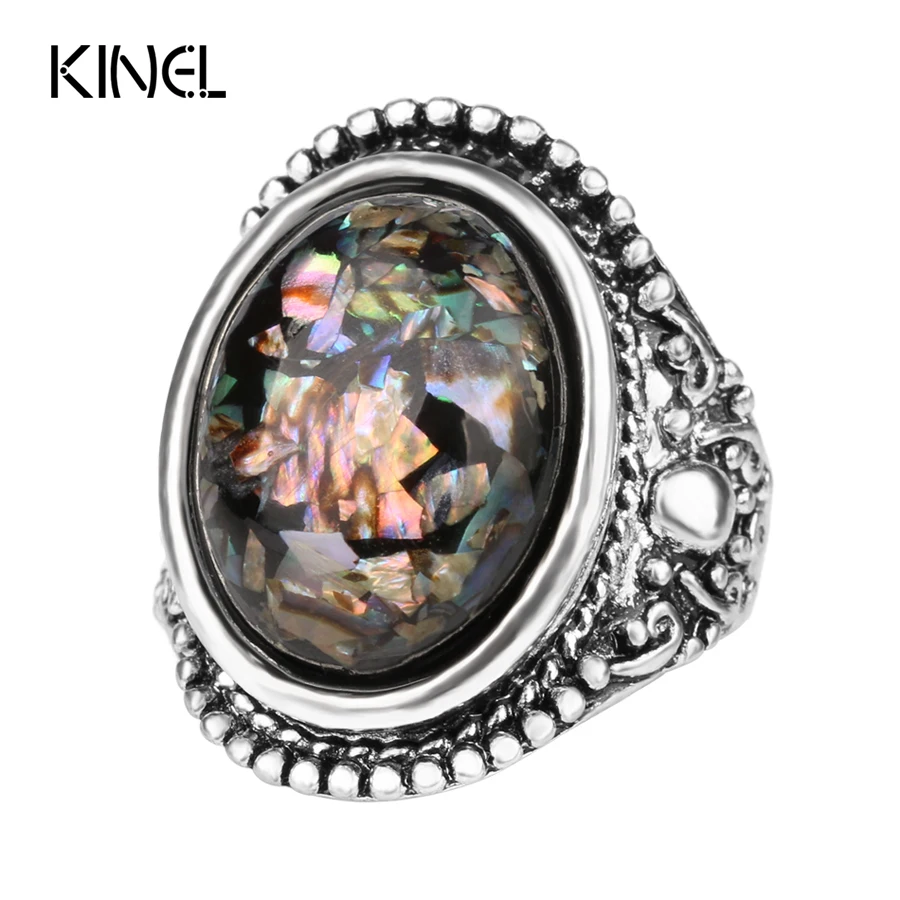 Роскошное модное кольцо ракушки для женщин ослепительно красивый аксессуар