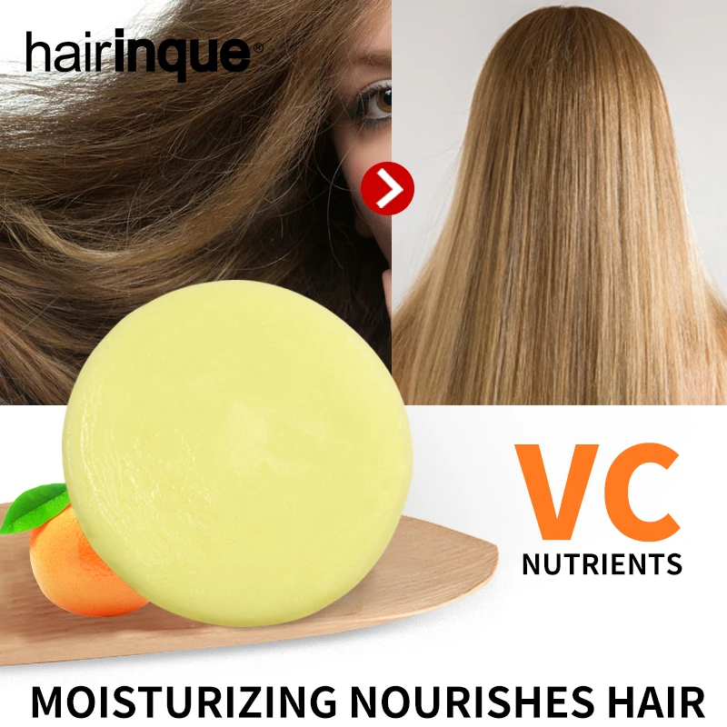 HAIRINQUE органические волосы мандарин кондиционер бар ручной работы Витамин С