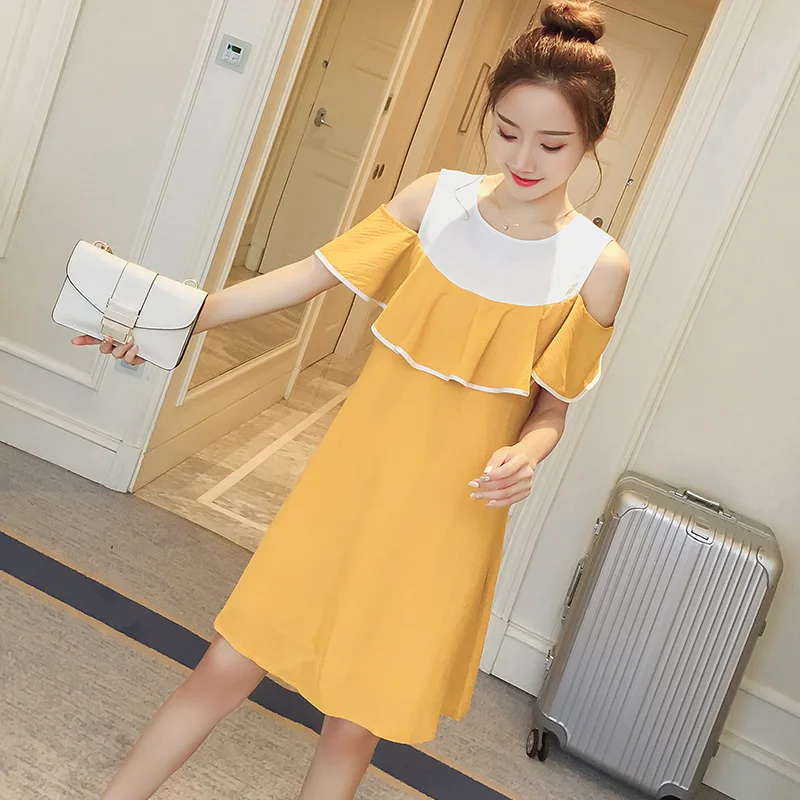 Модное платье для кормящих матерей женское летнее свободное грудного