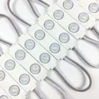 100 шт.лот, холодный белый Светодиодный модуль 2835, 2 светодиода с объективом IP65, водонепроницаемые светодиодные модули подсветки для световой коробки для рекламы
