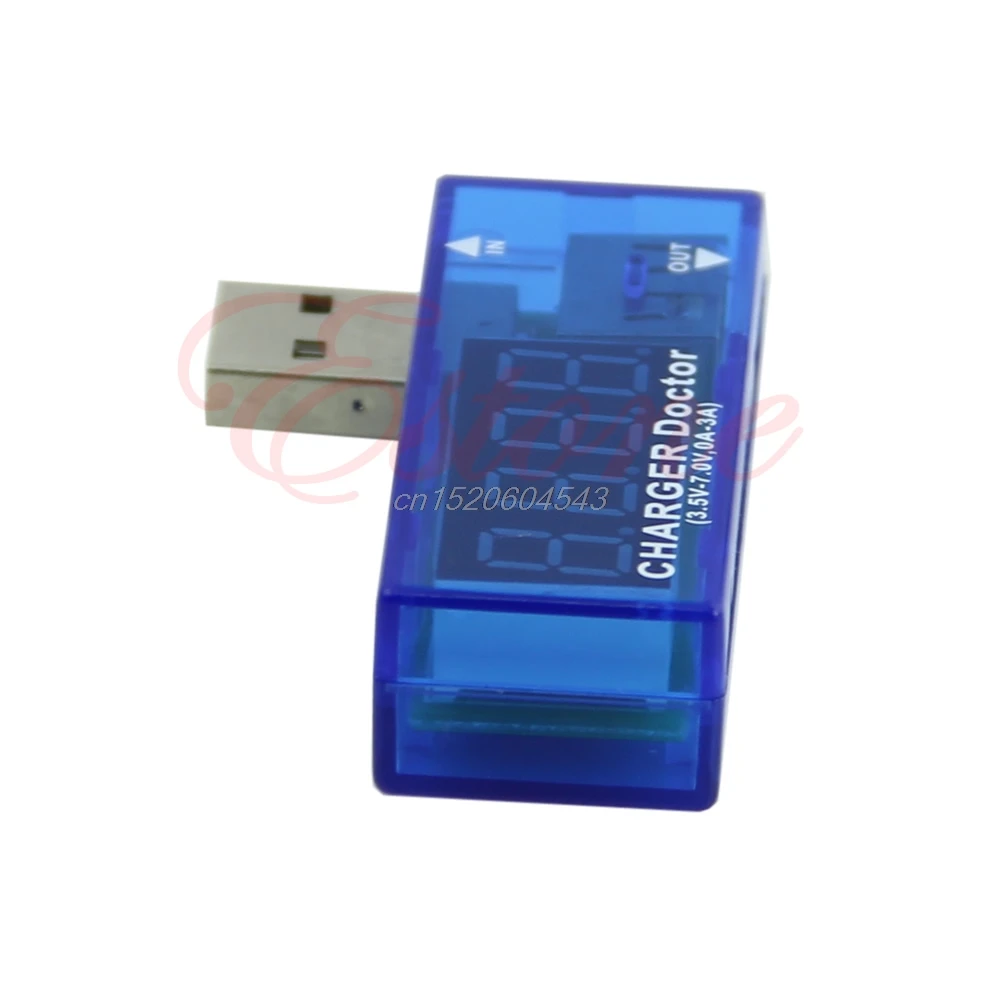 Зарядное устройство USB мобильный детектор уровня мощности тестер напряжения