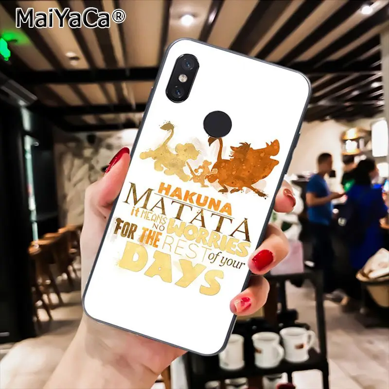 A2 MaiYaCa Король Лев Coque Shell чехол для телефона Xiaomi Redmi4X 6A S2 Go Redmi 5 5Plus Note4 Note5 7 Note6Pro - Цвет: A2