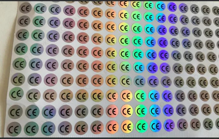 1000 шт оптом 1 см голограмма наклейка CE сертифицированная этикетка