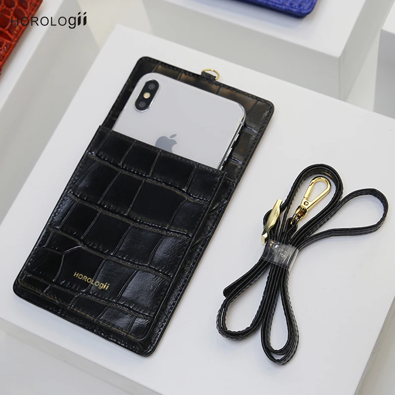 Чехол кошелек Horologii для iphone Xs max с ремешком роскошный чехол из коровьей кожи
