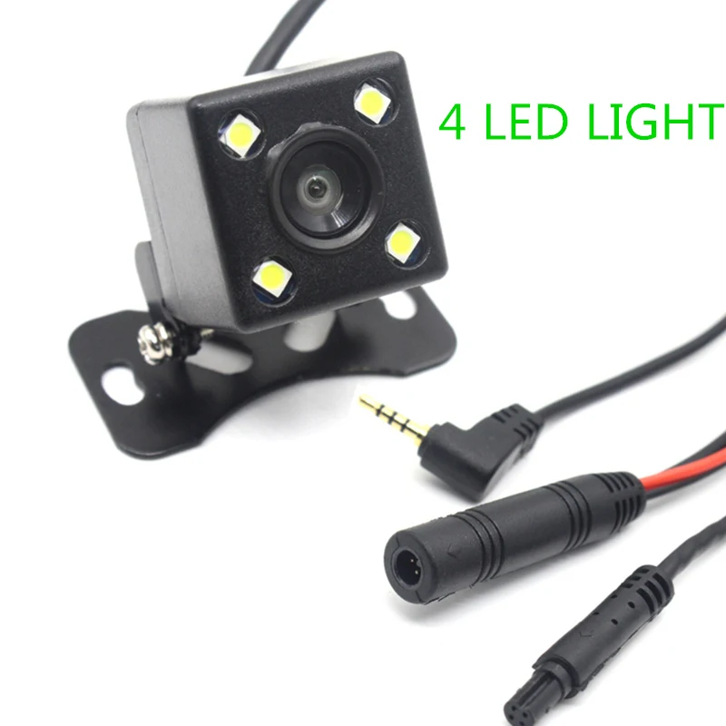 4pin 4 led ligtht WETOWE H2 Универсальная автомобильная парковочная камера заднего вида, водонепроницаемая камера заднего вида, монитор автопарковки 170 градусов с разъемом 4/5pin2. 5 мм - Цвет: 4pin 4 led ligtht