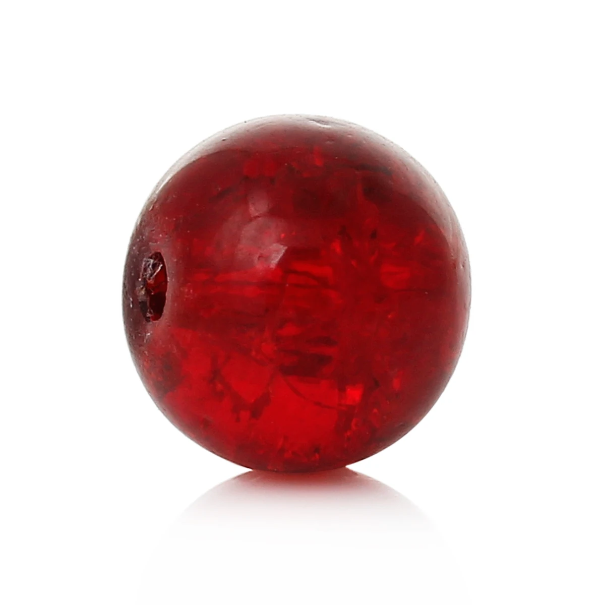 DoreenBeads круглые стеклянные бусины красного цвета фурнитура для поделок диаметр 8