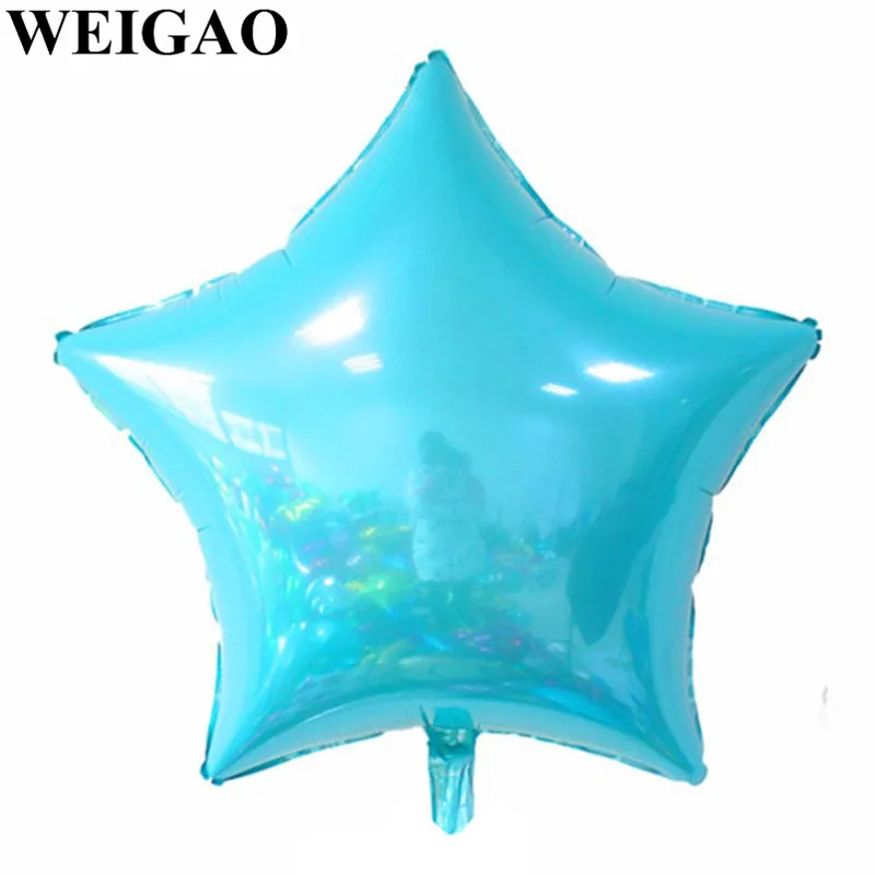 1Pcs Star WEIGAO DIY русалка вечерние украшения Дети День рождения шары 1st рождения одноразовая посуда комплект шляпа русалки чашки поставок - Цвет: 1Pcs Star
