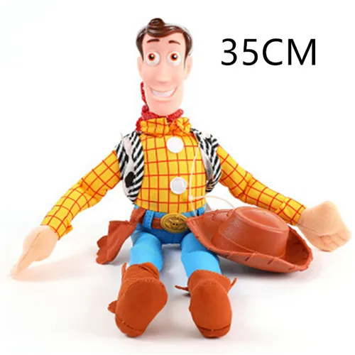 35CM SIT 25-45 см милая история игрушек, Шериф Вуди, игрушечная плюшевая игрушка для автомобиля, милые автомобильные аксессуары, горячая Распродажа, игрушка для украшения автомобиля - Цвет: 35CM SIT