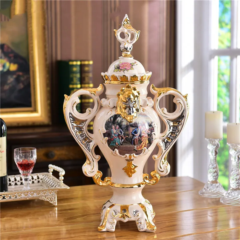 Ornamentos de Cerâmica Moda Mobiliário Doméstico Simples Móveis Moderna Criativa Sala Estar Decorações Artesanato Europeu Presentes
