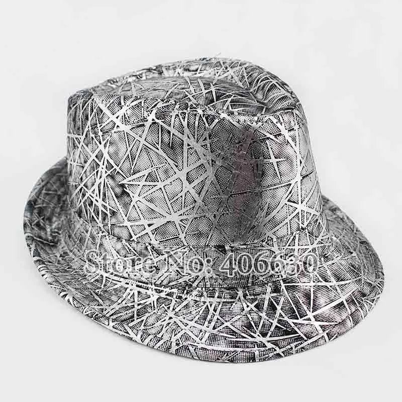 Осенняя кожаная фетровая шляпа с узором, джазовые кепки, Гангстерские фетровые шляпы для мужчин MEDB010