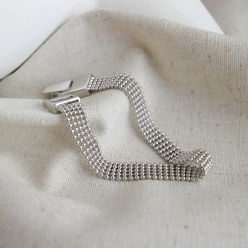 Женский многослойный браслет Flyleaf браслеты из серебра 925 пробы с бусинами Изящные