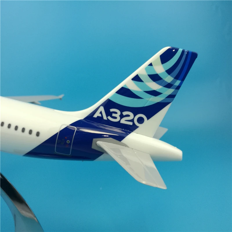 37 см Airbus A320 прототип Смола Модель самолета масштаб 1:200 литье под давлением