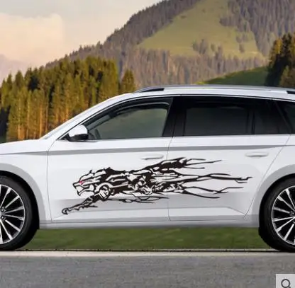 Автомобильные наклейки для бега экономный волк автомобильные универсальные