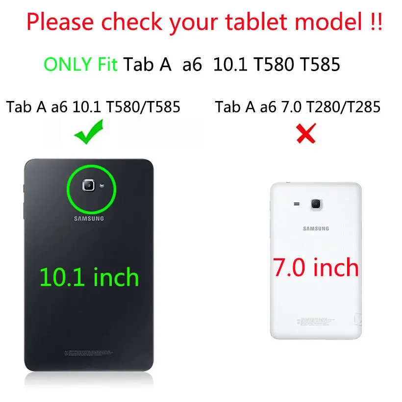 Чехол с поворотом на 360 градусов для Samsung Galaxy Tab A a6 10 1 2016 T580 T585 T580N чехол housse