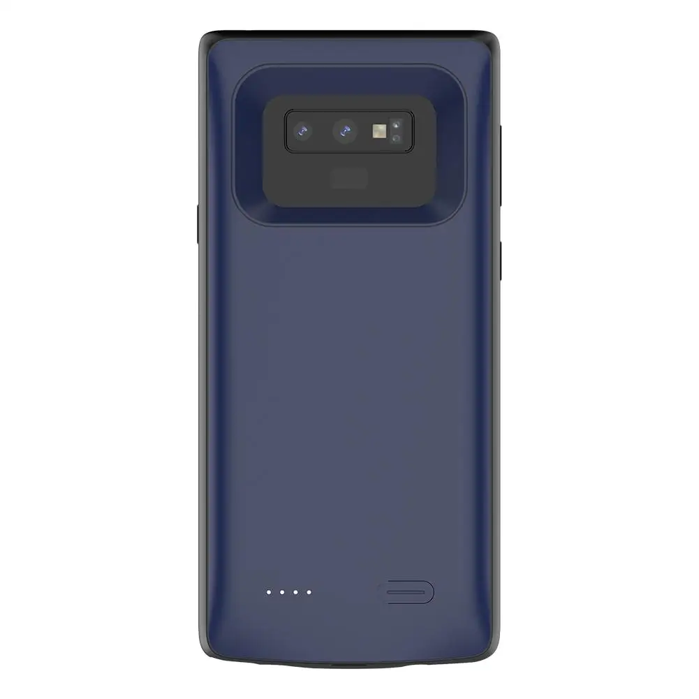Синий Чехол Rondaful для samsung Galaxy Note 9, чехол для телефона, внешний аккумулятор, перезаряжаемый аккумулятор - Цвет: Синий