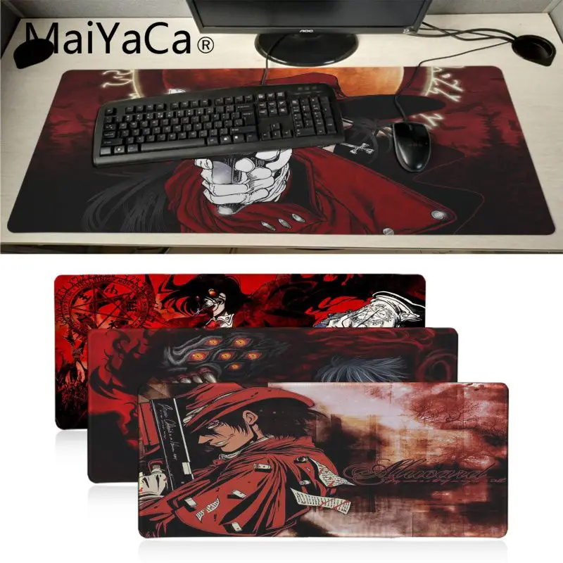 MaiYaCa ваш собственный коврик hellsing большой коврик для мыши PC компьютерный коврик Натуральный каучук игровой коврик для мыши Аниме настольный коврик muismat игровой