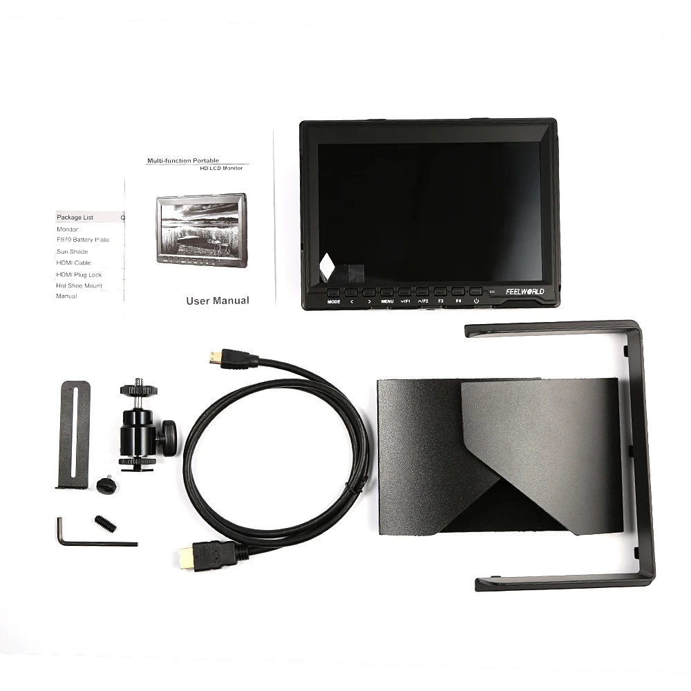 FEELWORLD FW759 7 &quotHD 1280x800 Камера поле монитор HDMI Вход для bmpcc HD ЖК дисплей монитор|monitor hdmi