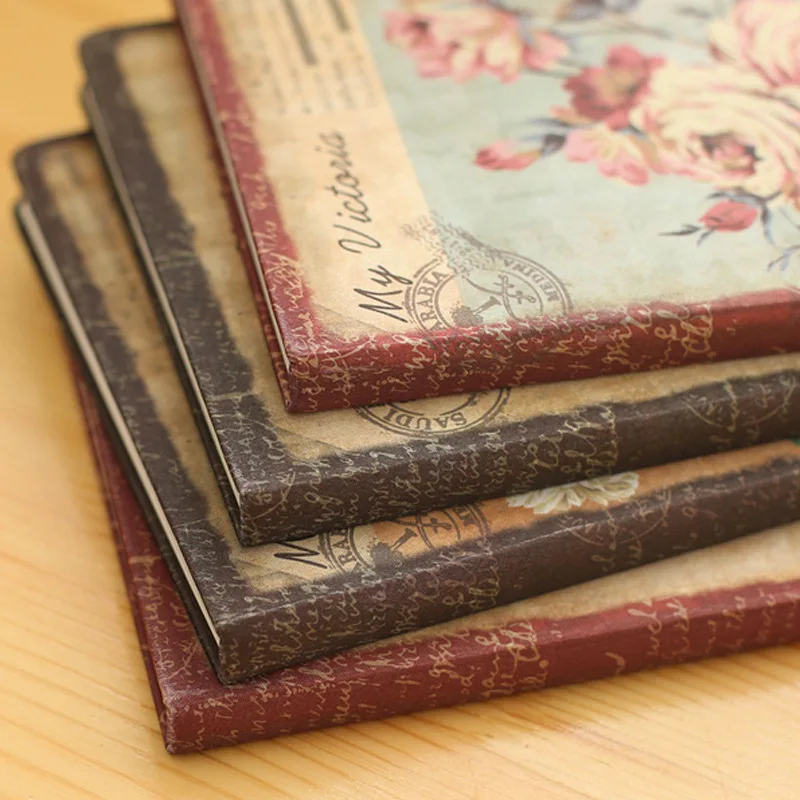 Классический винтажный цветочный блокнот для школьников серии в твердом