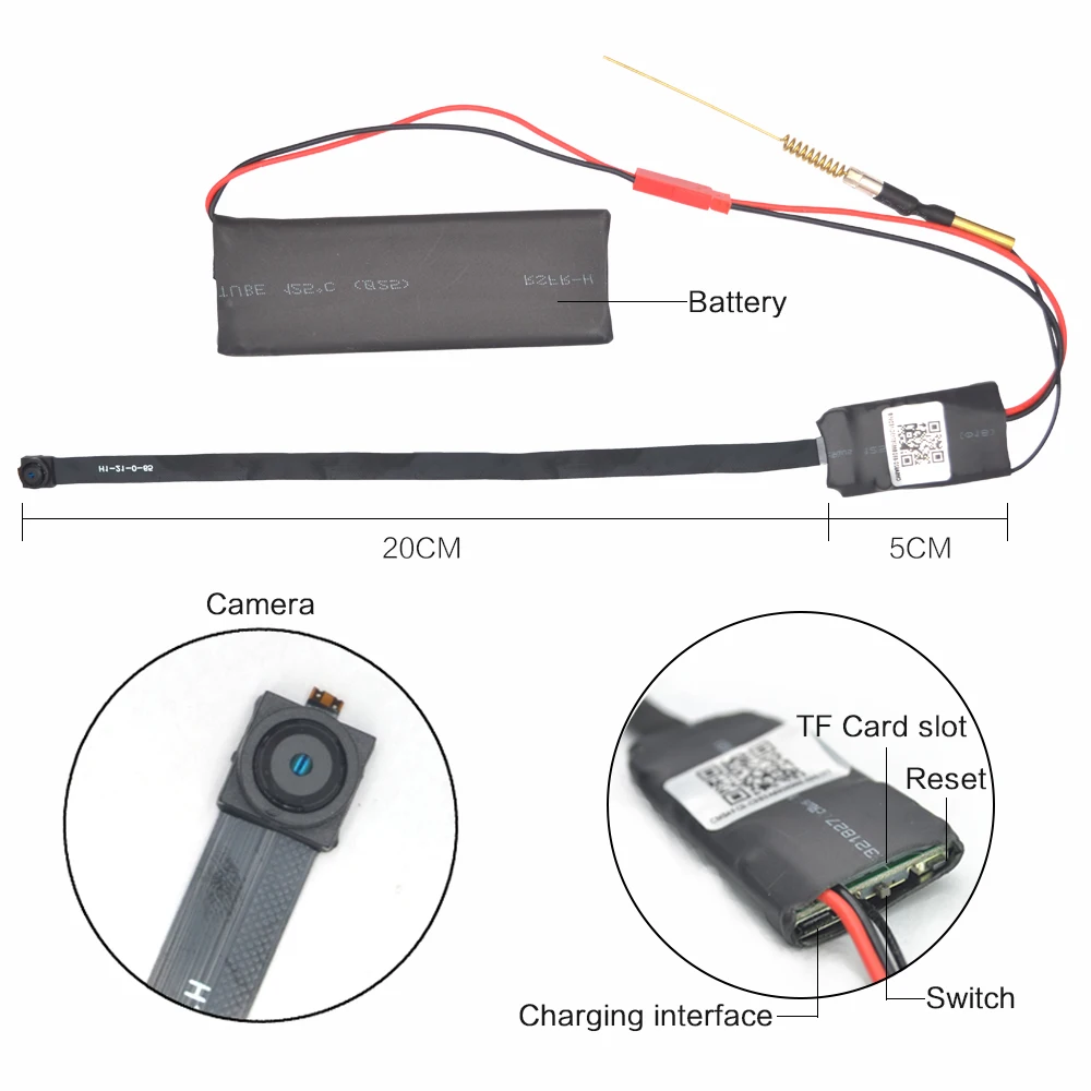 Горячая DIY 1080 P Мини Wifi Беспроводная камера батарея wifi видео звук Запись удаленный