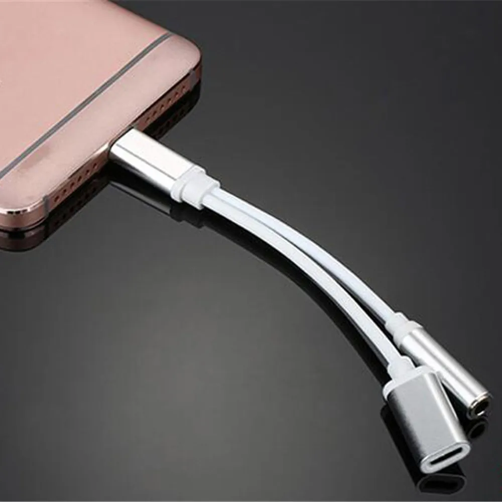 Usb type-C до 3,5 мм разъем AUX для наушников аудио сплиттер конвертер Кабель-адаптер высокоскоростной Сертифицированный сотовый телефон музыкальные аксессуары
