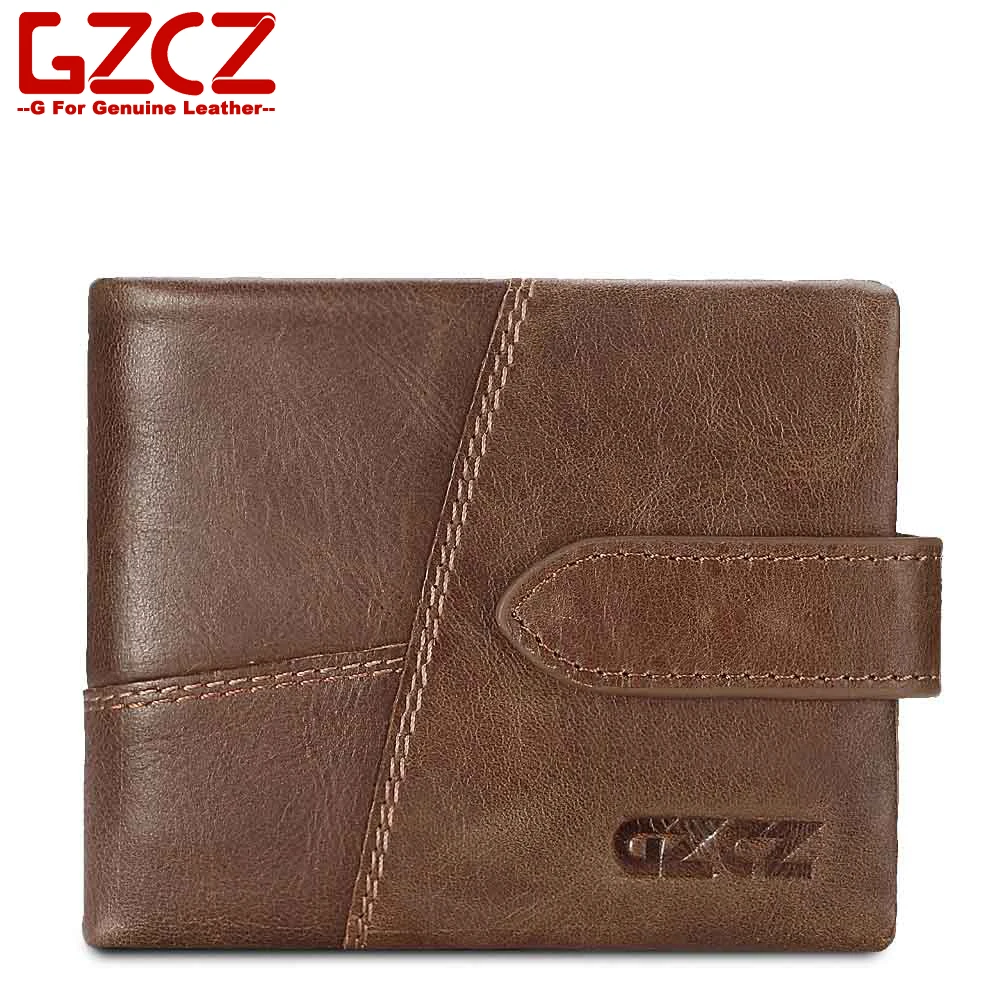 GZCZ новый Настоящая кожа кошелек мужской Роскошный дизайнерский