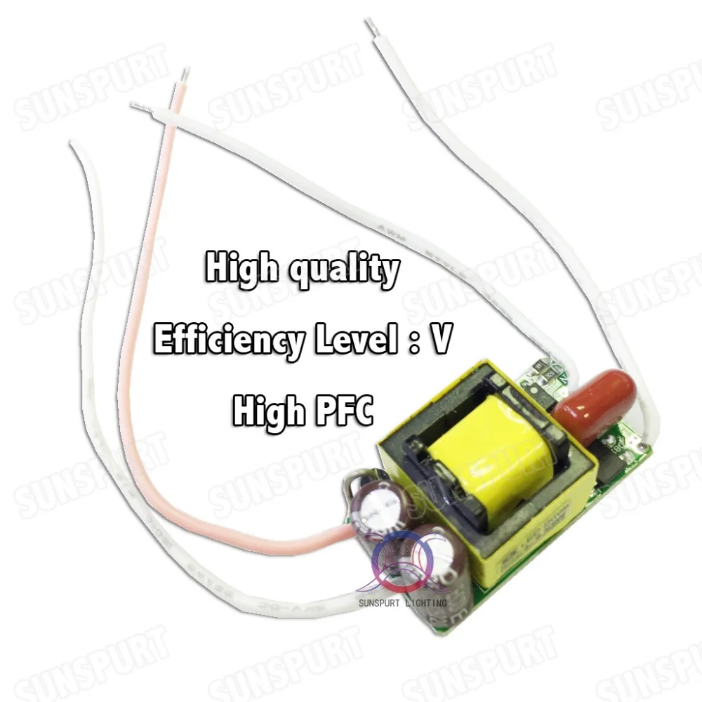5 шт. изоляция 12 Вт AC85 277V светодиодный драйвер 4 8x2W 450mA DC12 28V Светодиодный источник