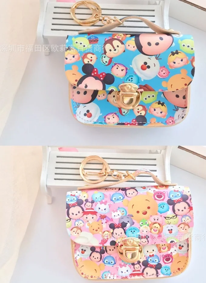 Mickey random Милый мультяшный Даффи медведь стеллалу hello kitty My Melody Cinnamoroll пудинг собака маленькая двойная звезда ЦУМ Портмоне Сумочка для ключей, карточек - Color: Mickey random