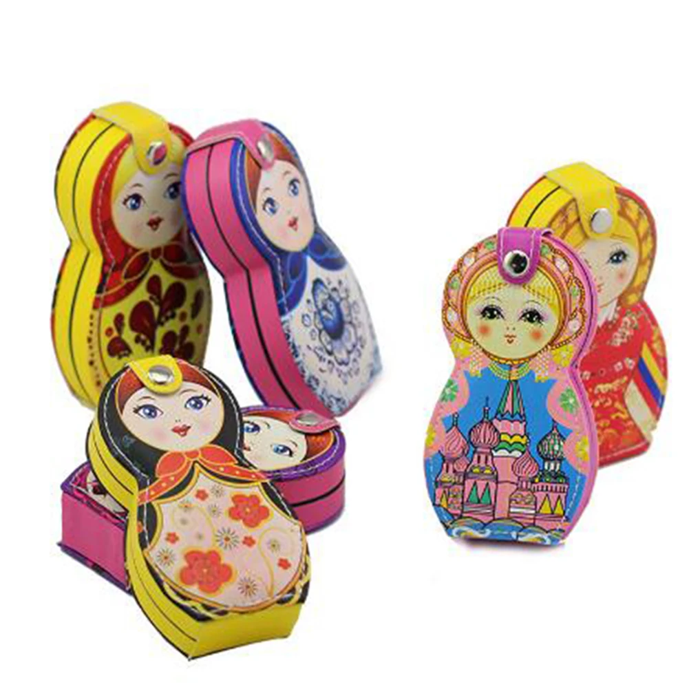 Русский Matryoshka клиппер маникюрный набор пинцет, ножницы для ушей пилочка для ногтей Уход за ногтями Путешествия Красота портативный педикюр инструменты