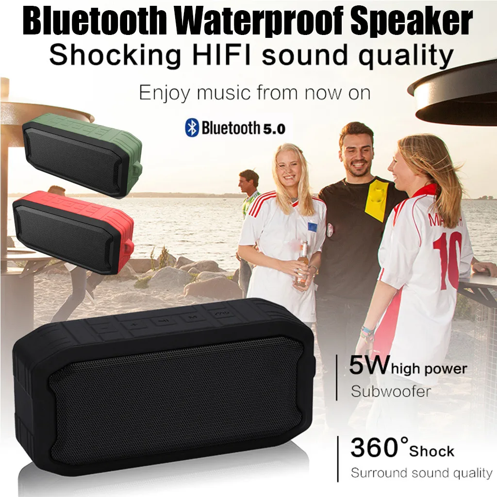 Беспроводная bluetooth колонка VOBERRY черный зеленый красный|Портативные колонки| |