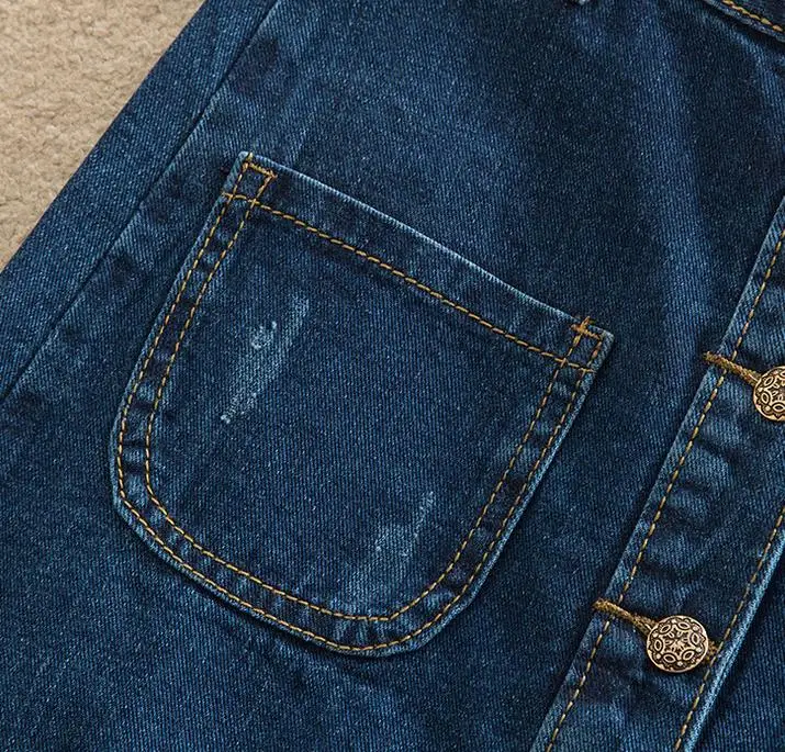 Новые весенние большие размеры джинсы Юбки повседневные женские однобортный