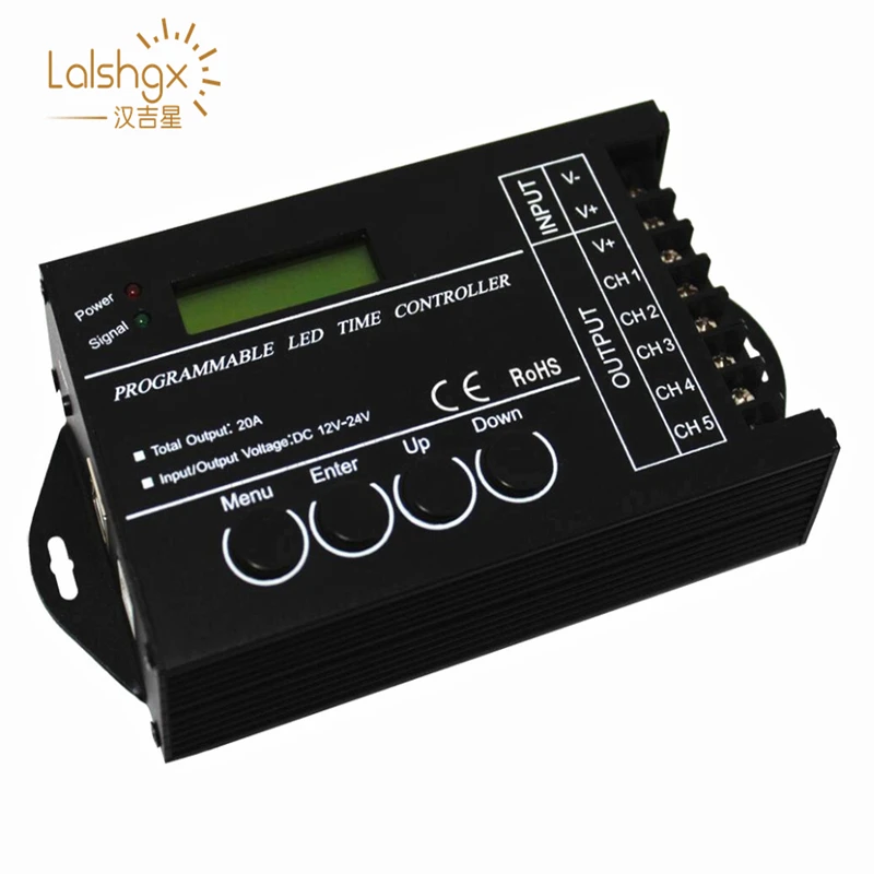 TC421 новое подключение к Wi-Fi времени программируемый контроллер DC12-24V с 5CH для RGB/RGBW светодиодные полосы, Функция синхронизации времени светодиодный диммер