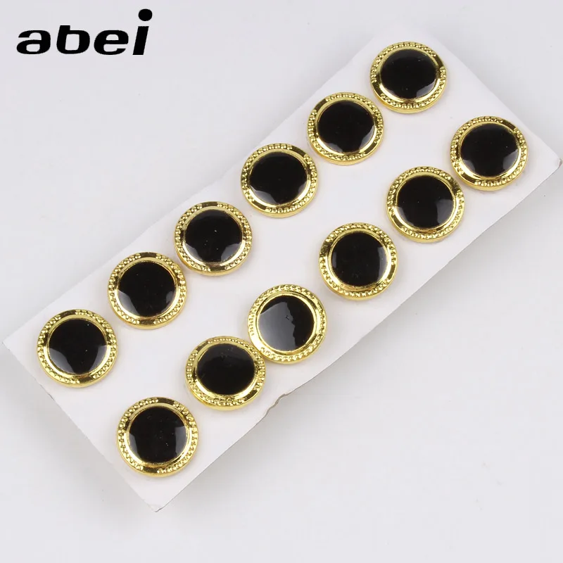 Роскошные Металлические золотые черные модные запонки мужские рубашки манжеты