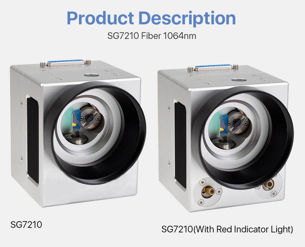 Cloudray 1064nm волоконный лазерный сканер Galvo Head SG7210 SG7210R Входная диафрагма 10 мм Гальванометр сканер с блоком питания