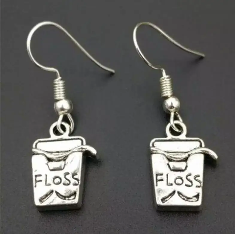 Dental hygienist Mixed floss /toothbrush /toothpaste/Tooth Fairy &amp Tooth Charms Dangle Earrings For Women Jewelry Gifts | Украшения и
