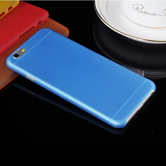 Синий Прозрачный Кристальный пластиковый чехол для iPhone 4, 4S, 5, 5S, 6, 6 S, 8, 7 plus, 5C, X, XS, Max, XR, сумка для мобильного телефона, тонкая прозрачная задняя крышка - Цвет: Синий