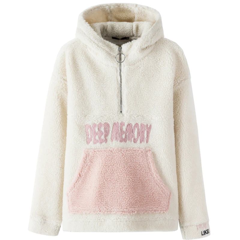 SEMIR Для женщин подстежка на искусственном меху толстовка с капюшоном и