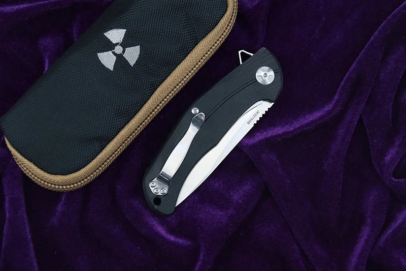 LEMIFSHE JK3215BG флиппре складной нож D2 лезвие Титан метеорит узор ручка кухня на открытом воздухе полезные фрукты Ножи EDC тоже