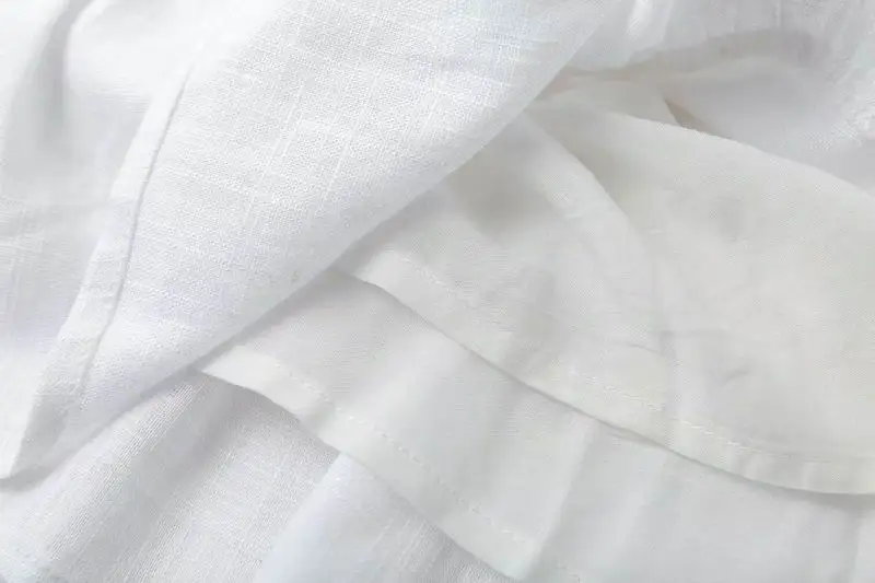Women White Dress Summer 2019 New Fashion Soft Washed Linen Material Lace Patchwork Chic Lady's Mini Dresses Feminino Vestidos | Женская