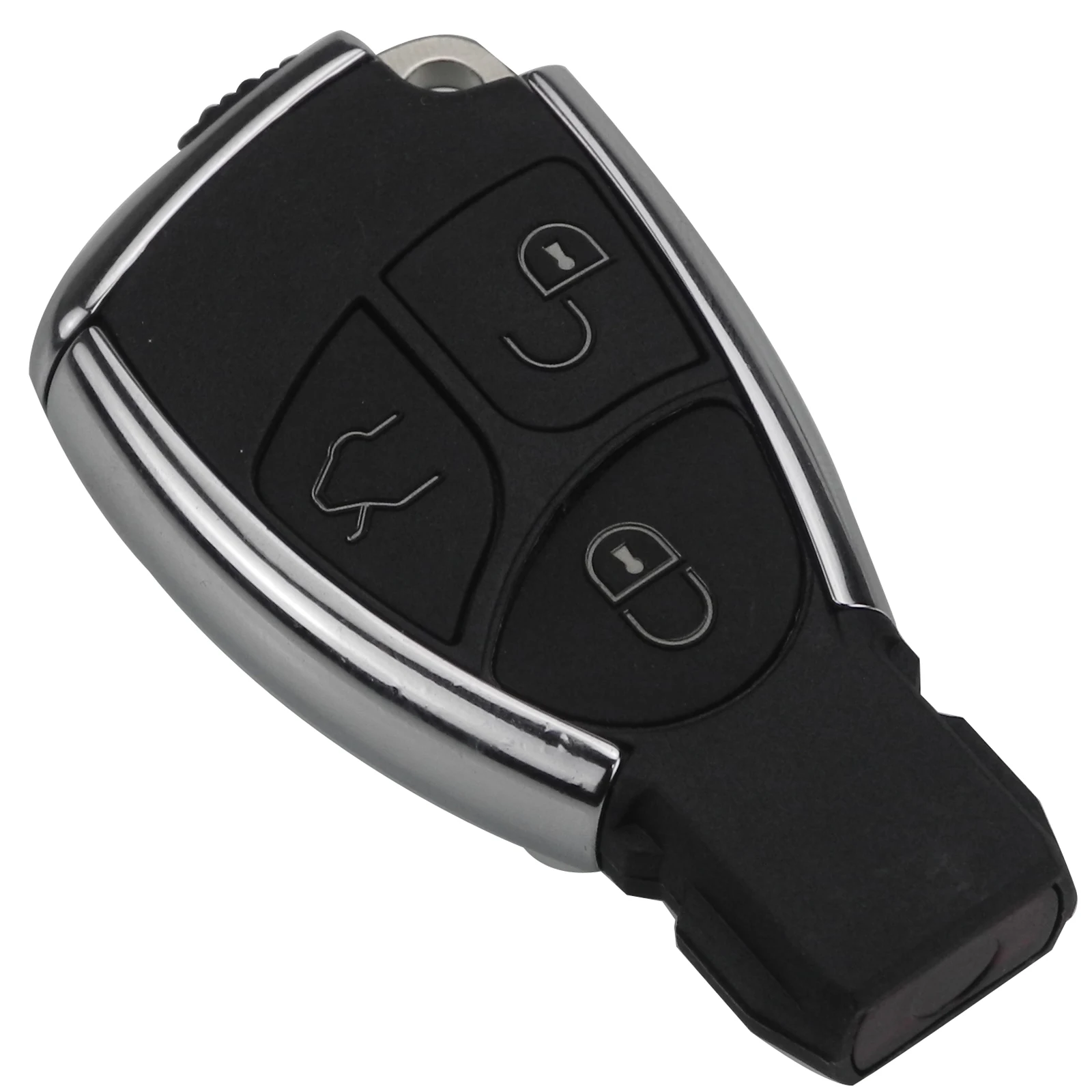 Bilchave 3 кнопки Smart Key Shell Чехол держатель батареи для Mercedes Benz B E ML S CL CLK SLK G GL хром