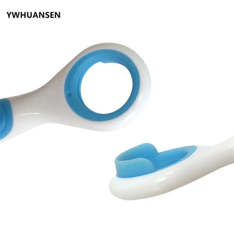 YWHUANSEN 3 шт./компл. детская силиконовая выпадающая зубная щетка + Детская