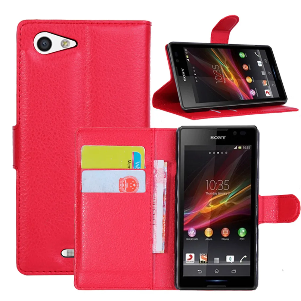 Роскошный кожаный чехол в стиле ретро для sony Xperia E3 D2203 D2206 D2212 бумажник с откидной