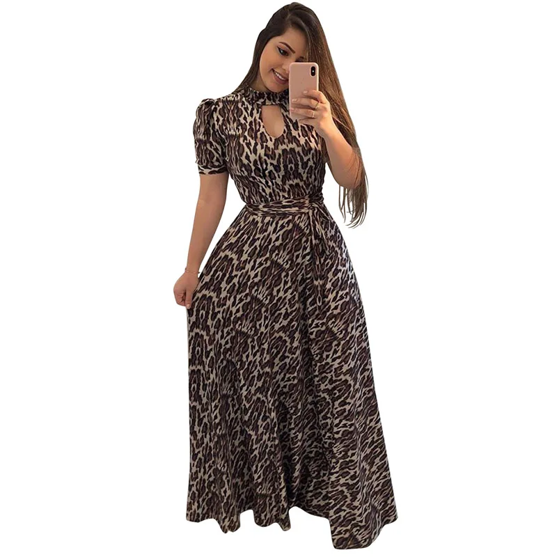 

Bohemian sexy long dress digital print big swing dress loose large size women's dress S-5XL