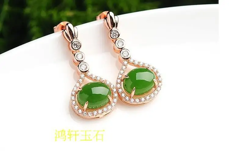 

new hot 16mm natural Australian south sea golden pearl earrings new gold