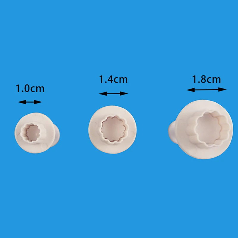 3 шт./компл. пищевой пластик форма цветка формы для печенья и бисквитов резак