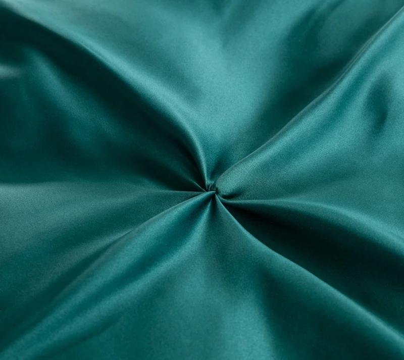 100% вареного шелка хлопок Роскошные Постельное белье щепотку складки 4/6-шт король